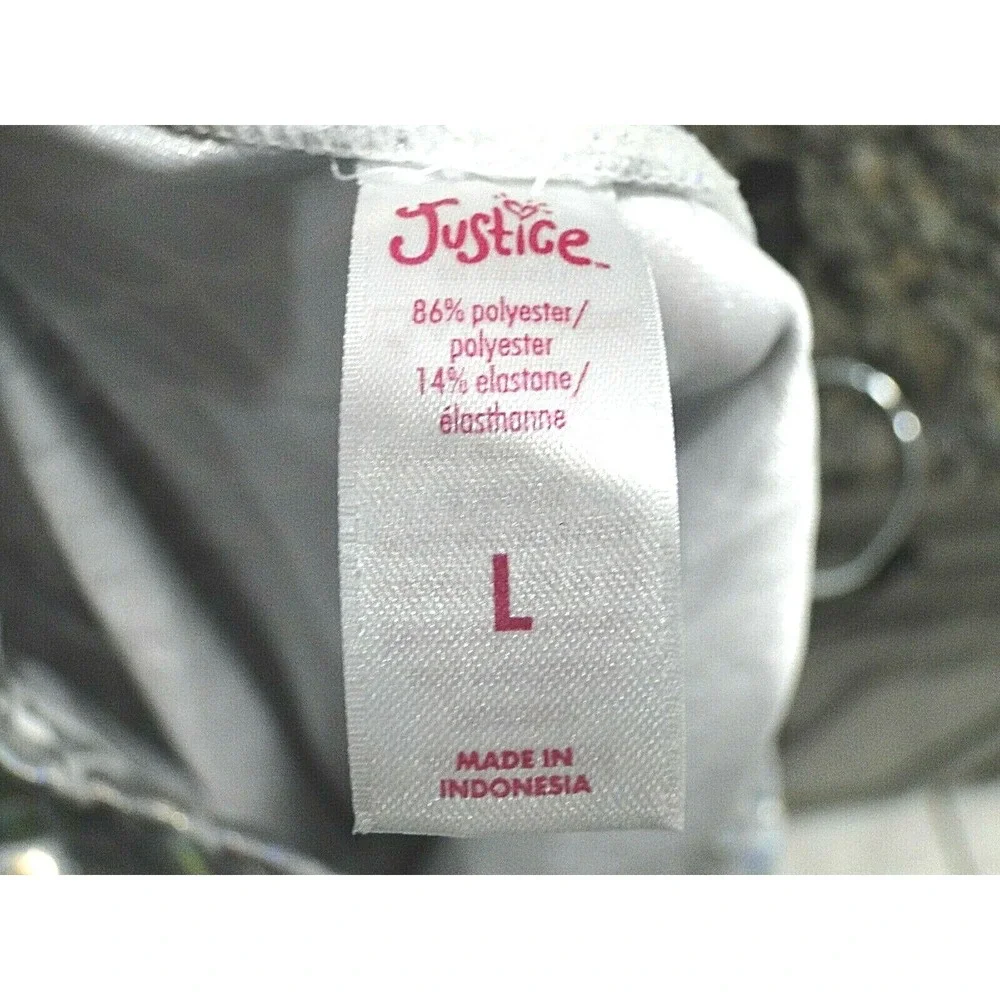 JUSTICE NWT GIRLS MERMAID TAIL SWIMSUIT COVERUP Large Beach‎ Iridescent